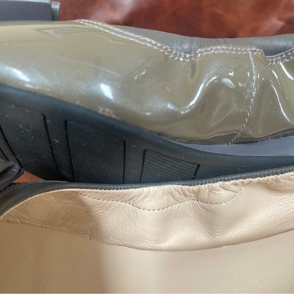 Cole Haan Patent Leather Ballet Flats & Loafers In Olive Color Size 8 - Picture 7 of 8